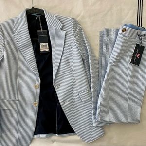 NWT Vineyard Vines Boys seer sucker suit